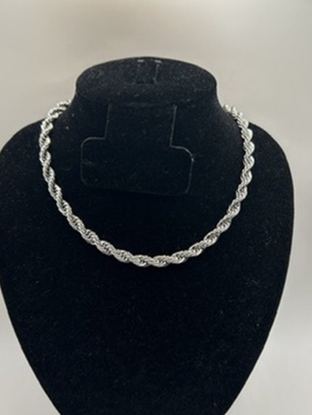 Real Silver Rope Chain 6mm 18 Inch Plated Versatile Everyday Solid Layering